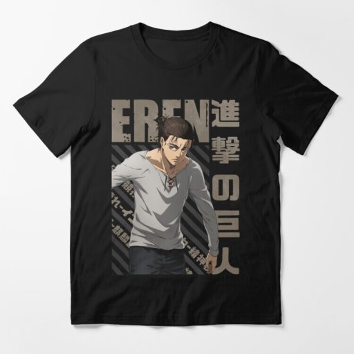 Shingeki no Kyojin Eren Yeager Jaeger Essential T-Shirt, Attack On Titan Graphic Tees