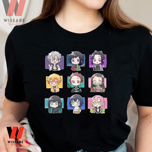 Cheap Demon Slayer Chibi Characters Shirt, Demon Slayer Merchandise