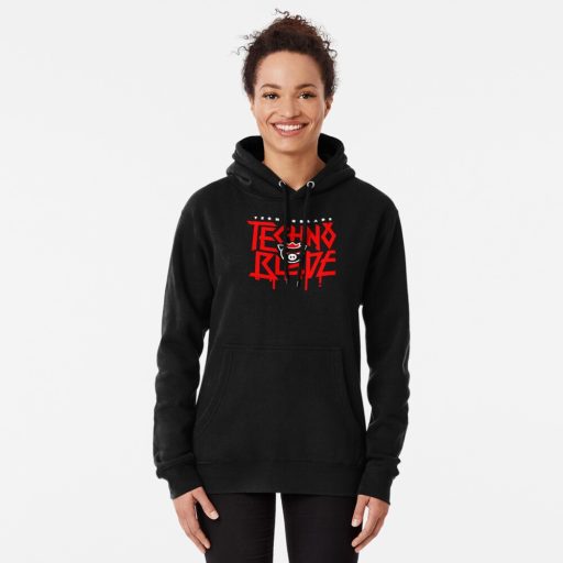 TechnoBlade Logo Red Pullover Hoodie, Memorial Technobalde Shirt