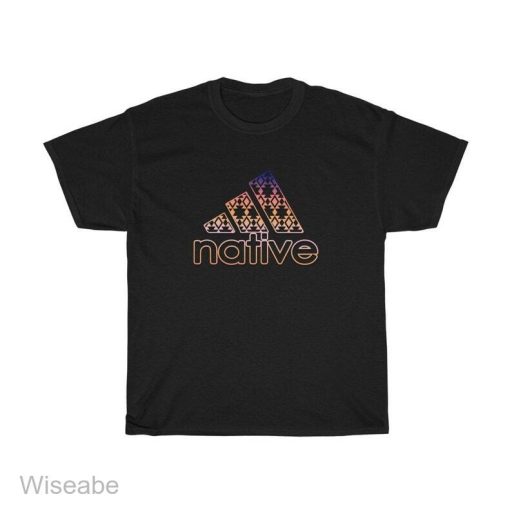 Native gradient Addidas  Unisex Heavy Cotton Tee