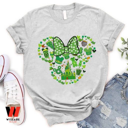 Lucky Irish Green Pattern Mickey Ears Disney St Patrick Day Family T Shirt,  Unique St Patricks Day Gift