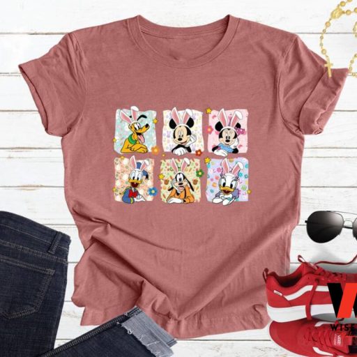 Disney Mickey And Friends Characters Happy Easter Shirt, Easter Presents For Adults