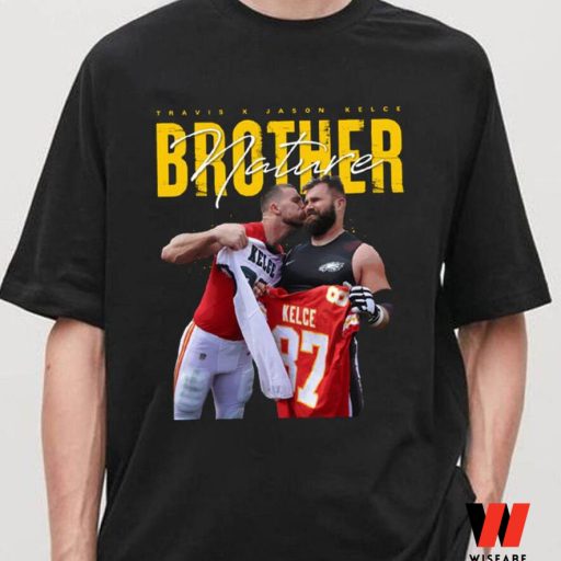 Kelce Brothers Football Travis Kiss Jason Kelce Bowl Super Bowl LVII 2023 Shirt