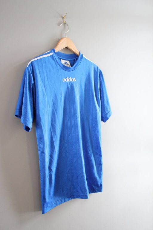 Adidas tshirt blue adidas tshirt adidas sport tee vintage adidas tshirt  Size M-L / Made in Canada