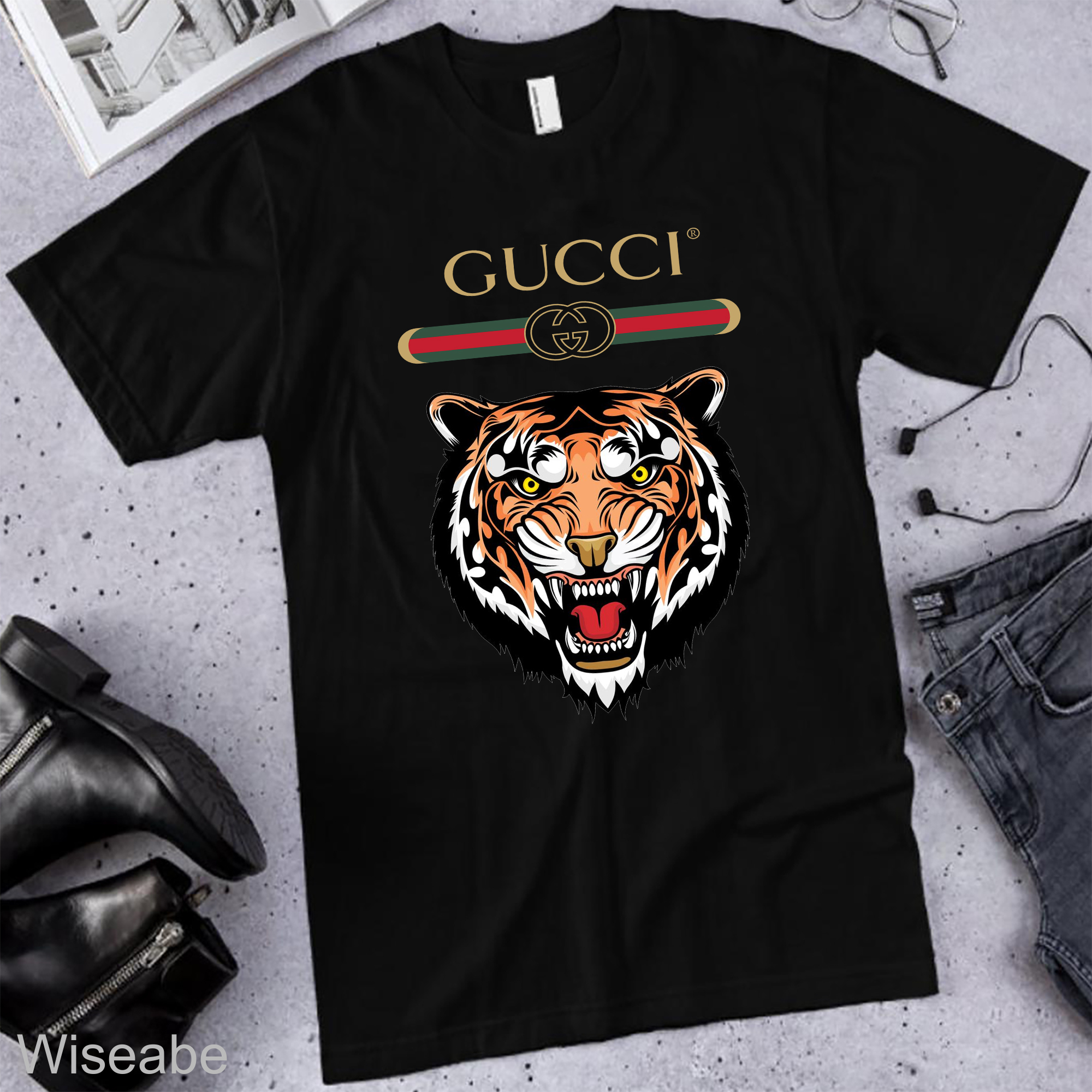 Tiger Gucci T-Shirt, Cheap Gucci Shirt For Men - Wiseabe Apparels