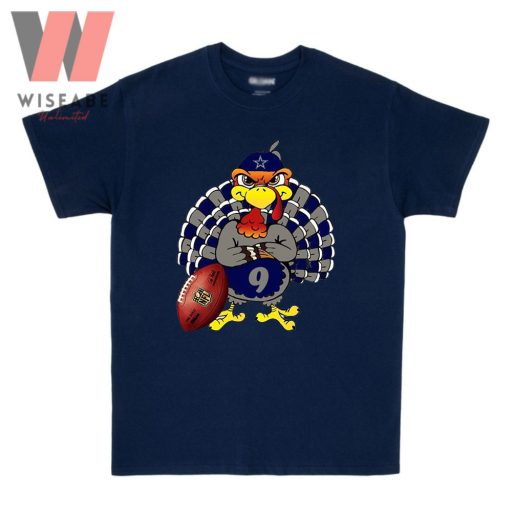 Cute Navy Turkey Dallas Cowboys Thanksgiving T Shirt