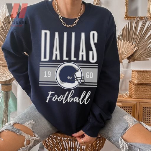 Retro Dallas Football Texas 1960 Navy Blue Cowboys Sweatshirt