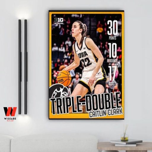 Big 10 Iowa Hawkeyes Caitlin Clark Poster Wall Art