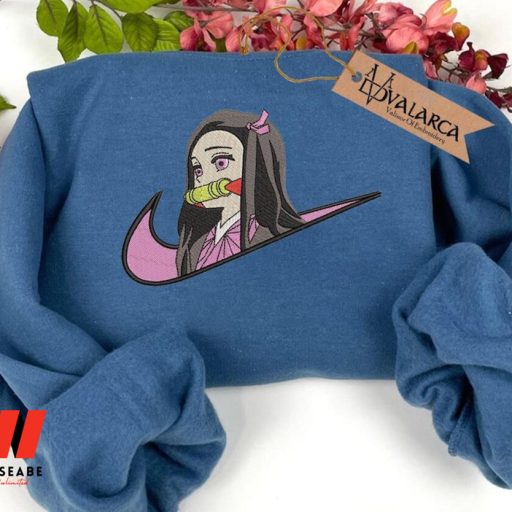 Demon Slayer Nezuko Kamado Nike Embroidered Shirt, Demon Slayer Merchandise