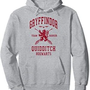 Harry Potter Gryffindor Quidditch Team Seeker Red Logo  Womens Harry Potter Hoodie, Harry Potter Merchandise