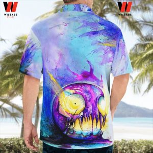 Cheap 3D Gastly Halloween Pokemon Hawaiian Shirt, Pokemon Button Up Shirt