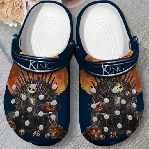 Jack Skellington King Game Of Throne Disney Halloween Crocs