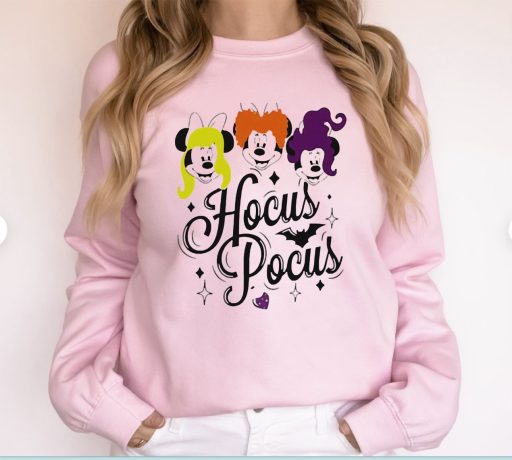 Mickey And Hocus Pocus Disney Halloween Sweatshirt