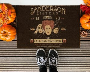 Sanderson Sisters 1693 On All Halloweens Eve Hocus Pocus Doormat 