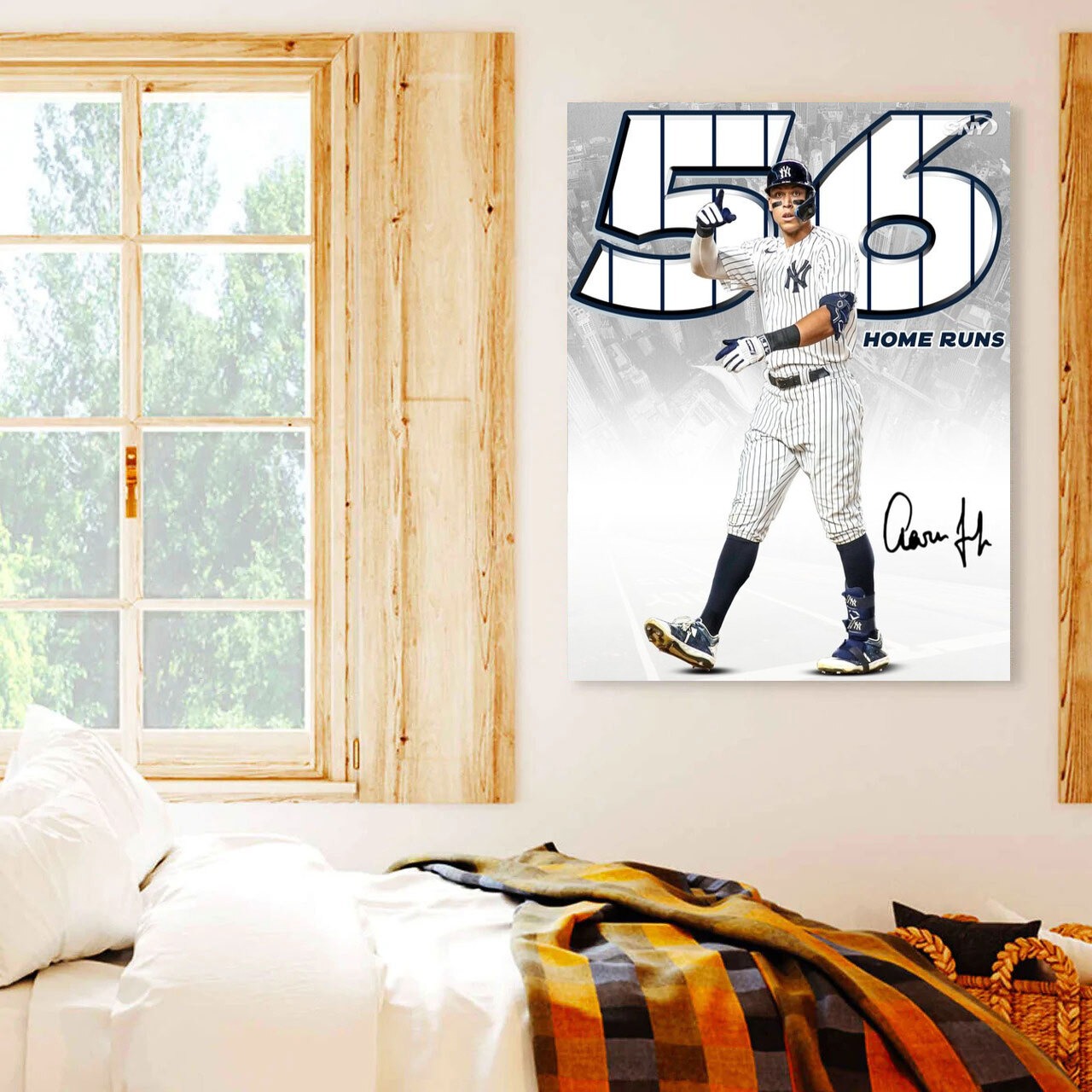 Aaron Judge New York Yankees Outfielder Art Wall Room Poster - POSTER 20x30