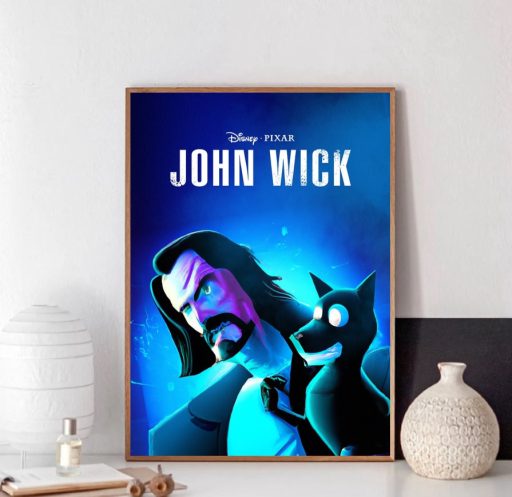 Hot Home Decoration John Wick Pixar Poster
