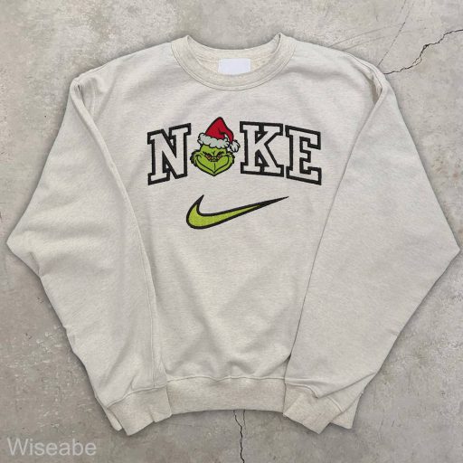 Cheap Nike Grinch Believe Christmas Sweatshirt, Nike Christmas Shirt