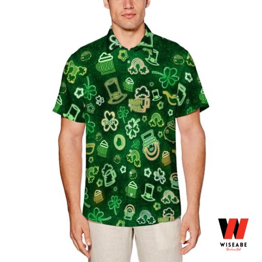 Irish Pub Beer Lover Shamrock St Patricks Day Hawaiian Shirt, Cheap St Patricks Day Gift