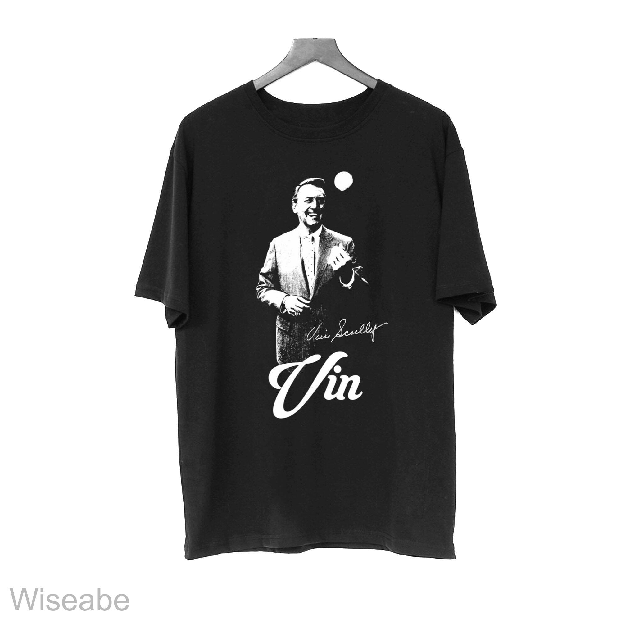 Rip Vin Scully Microphone logo T-shirt, hoodie, sweater, long sleeve and  tank top