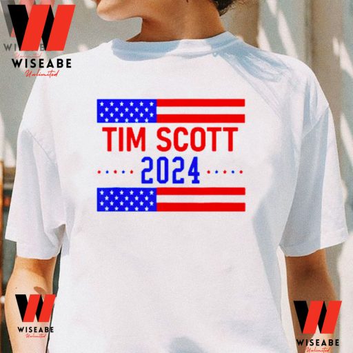 Cheap Tim Scott 2024 T Shirt,  Politician Tim Scott For President T Shirt