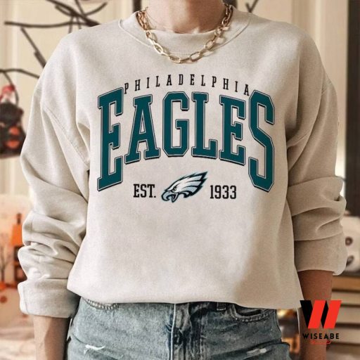 Cheap Philadelphia Eagles Football EST 1933 Crewneck Sweatshirt