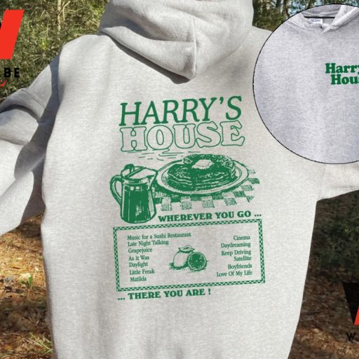 Vintage Green Harry House Track List Where You Go There You Are Harry Styles Two Side Sweatshirt