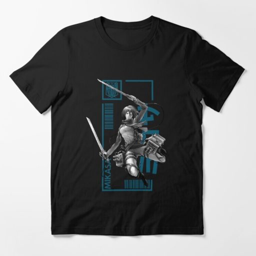 Mikasa Ackerman Attack On Titan Typography 3 T-Shirt,  Attack On Titans merch