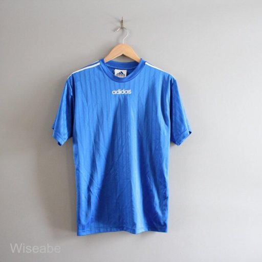 Adidas tshirt blue adidas tshirt adidas sport tee vintage adidas tshirt  Size M-L / Made in Canada