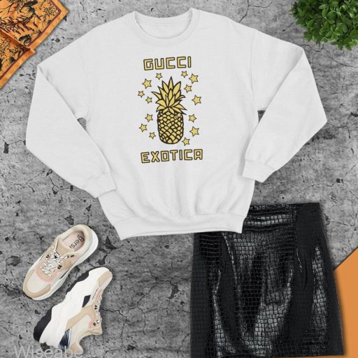 Gucci Pineapple Exotica Sweatshirt, Cheap Gucci Shirt For Women