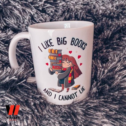 Cute I Like Big Books and I Cannot Lie Gryffindor Schoolgirl Harry Potter Coffee Mug, Gryffindor Gifts