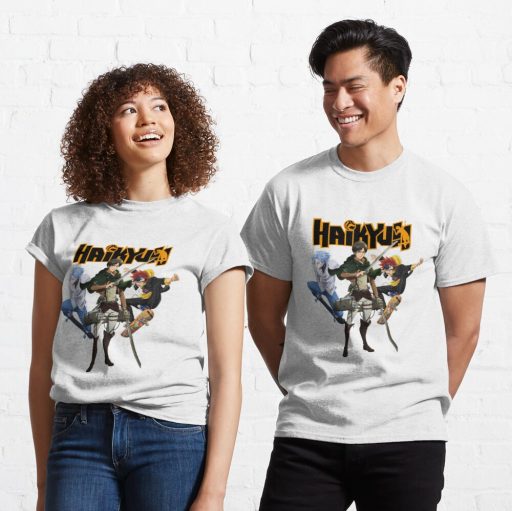 bootleg haikyu shirt  Classic T-Shirt, Attack On Titan Graphic Tees
