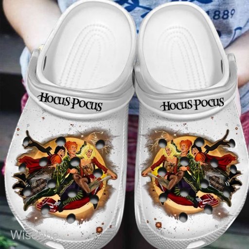 Disney Horror Sanderson Sister White Hocus Pocus Crocs