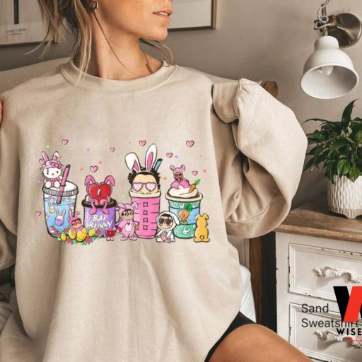 Vintage Un Verano Sin Ti Heart Kitty Latte Coffee Bad Bunny Shirt, Easter Gifts For Young Adult