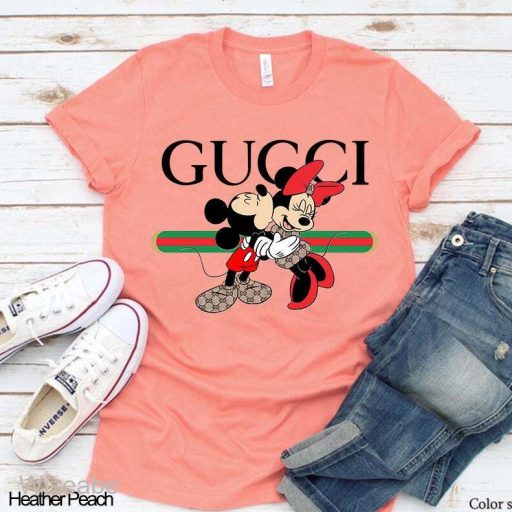 Mickey Mouse And Minnie Mouse Gucci T-Shirt, Cheap Couple Shirt