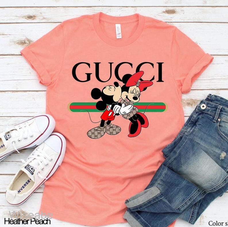 Mickey Mouse And Minnie Mouse Gucci T-Shirt, Cheap Couple Shirt - Wiseabe  Apparels