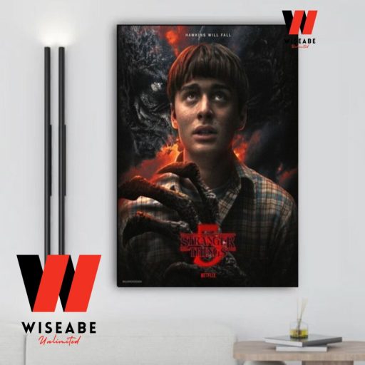 Cheap Final Season Will Byers Stranger Things Season 5 Poster, Gifts For Stranger Things Fans