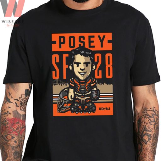 Cheap Sf Giants Baseball  Number 28 Buster Posey Shirt, San Francisco Giants Shirt