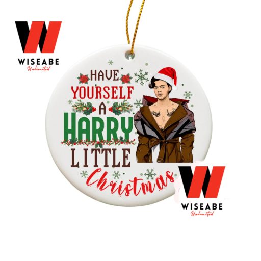 Unique Have Yourself a Harry Little Christmas Santa Harry Styles Fashion Ornament