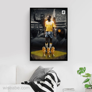 Pele Brazil King Of Football 3 Times World Cup Champions Poster