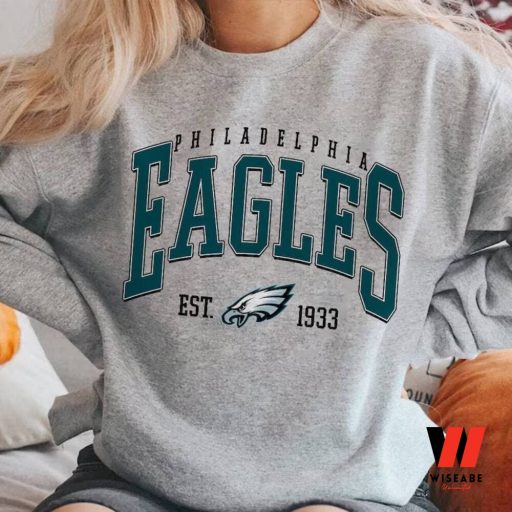 Cheap Philadelphia Eagles Football EST 1933 Crewneck Sweatshirt