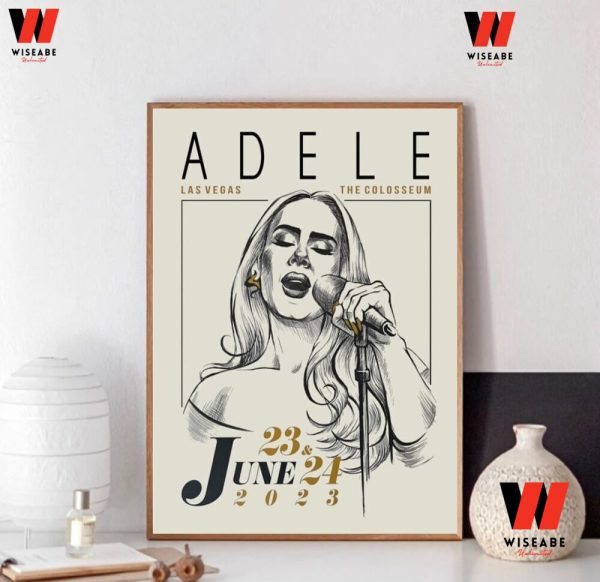 Adele Las Vegas Colosseum Concert Poster