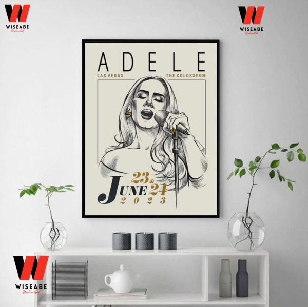 Adele Las Vegas Colosseum Concert Poster