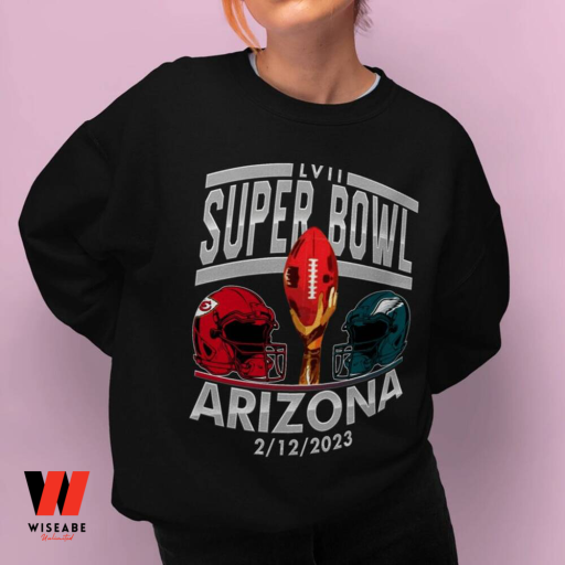 Retro Super Bowl LVII Between Philadelphia Eagles And Kansas City Chiefs 2023 Crewneck Sweatshirt