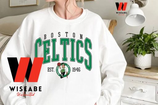 Vintage Est 1946 Logo Boston Celtics Sweatshirt, Boston Celtics gift for fans