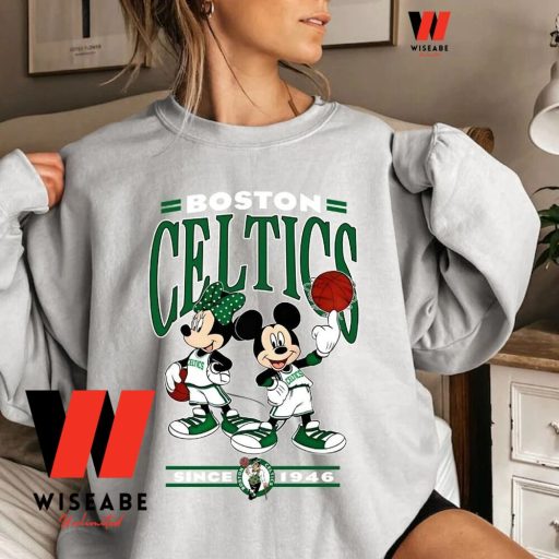 Retro Disney Mickey NBA Basketball Boston Celtics Sweatshirt