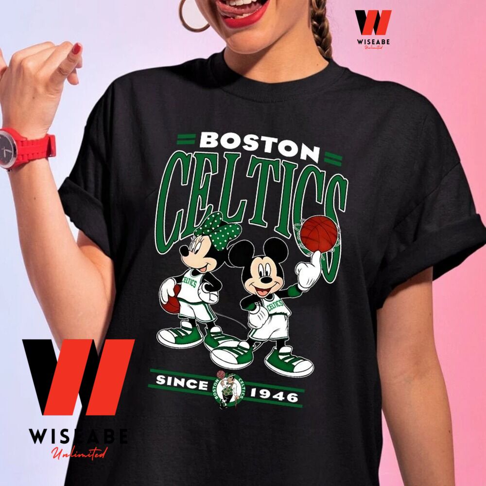 Mickey Mouse Vintage Celtics Irish Disney Basketball Jersey 