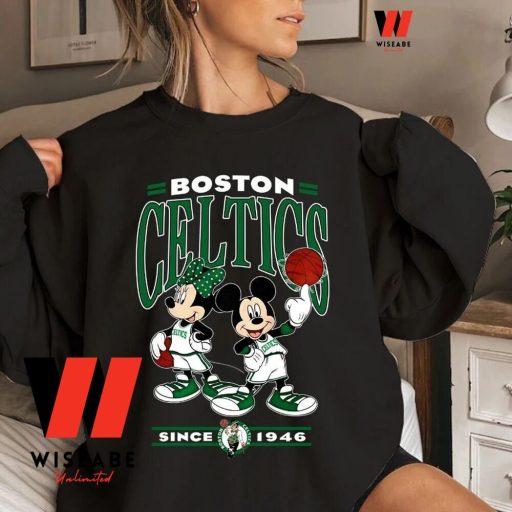 Retro Disney Mickey NBA Basketball Boston Celtics Sweatshirt