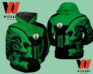 Green Skull NBA Basketball Boston Celtics Hoodie