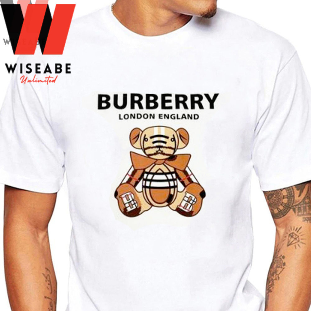 Cheap Burberry London Teddy T Shirt, Burberry Inspired Shirt, Unique Gifts For Dad - Wiseabe Apparels