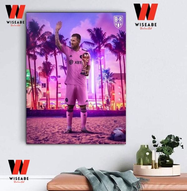 Cheap Football Soccer Messi Inter Miami Poster